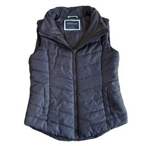 Aeropostale Woman’s‎ size small navy blue puffer vest layering fall winter